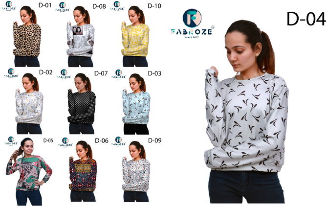 Fabroze D1 To D10 Wholesale Ladies Top Catalog